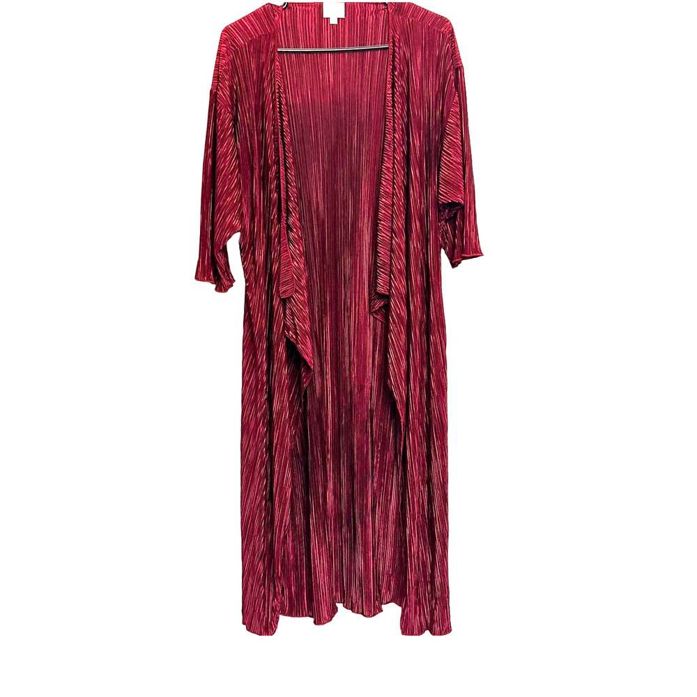 LulaRoe Shirley Pleated Duster Robe 100% Polyester‎ Women's Size M
